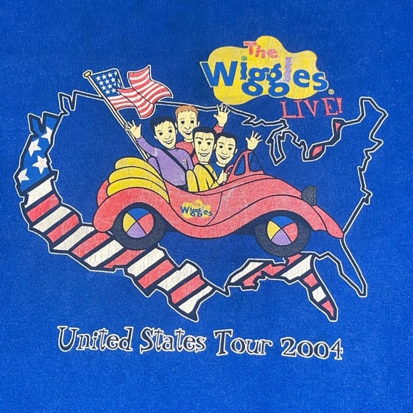 Vintage The Wiggles United States Tour 2004 Shirt Youth Medium ? Y2K Blue 17x20 - Picture 3 of 12